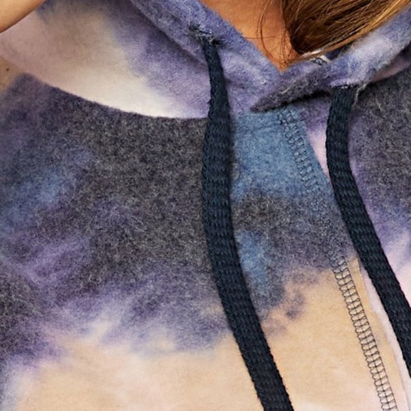 New Brushed Tie Dye Pull Over Hoodie MADE IN USA - Picture 5 of 6